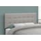 Monarch Specialties Bed, Headboard Only, Full Size, Bedroom, Upholstered, Linen Look, Grey, Transitional I 6003F - alternate 2
